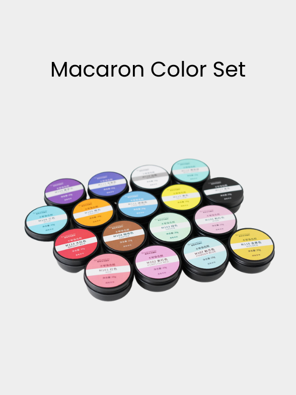 Macaron Color Set ∙ Non-Penetrating Block Dye ∙ 17 Colors