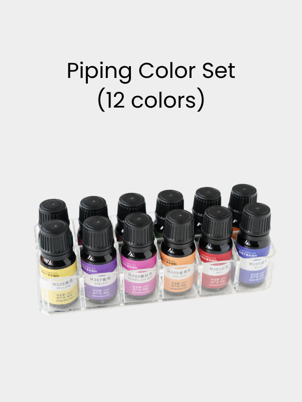 Piping Color Set ∙ Non-Penetrating Liquid Dye ∙ 16 Colors