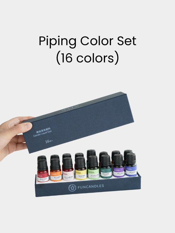 Piping Color Set ∙ Non-Penetrating Liquid Dye ∙ 16 Colors