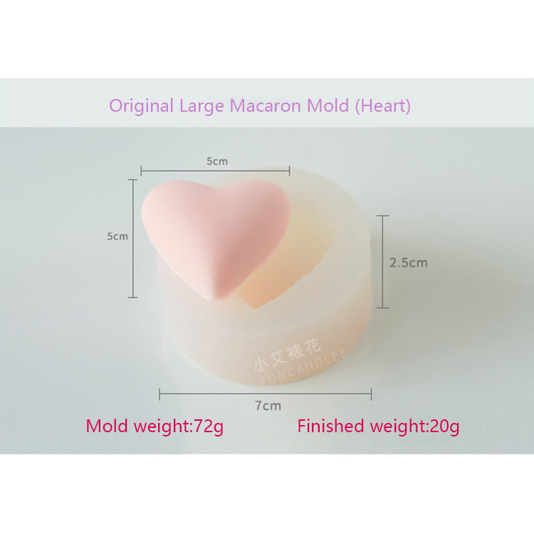 Heart Macaron Mold ∙ Set of 2